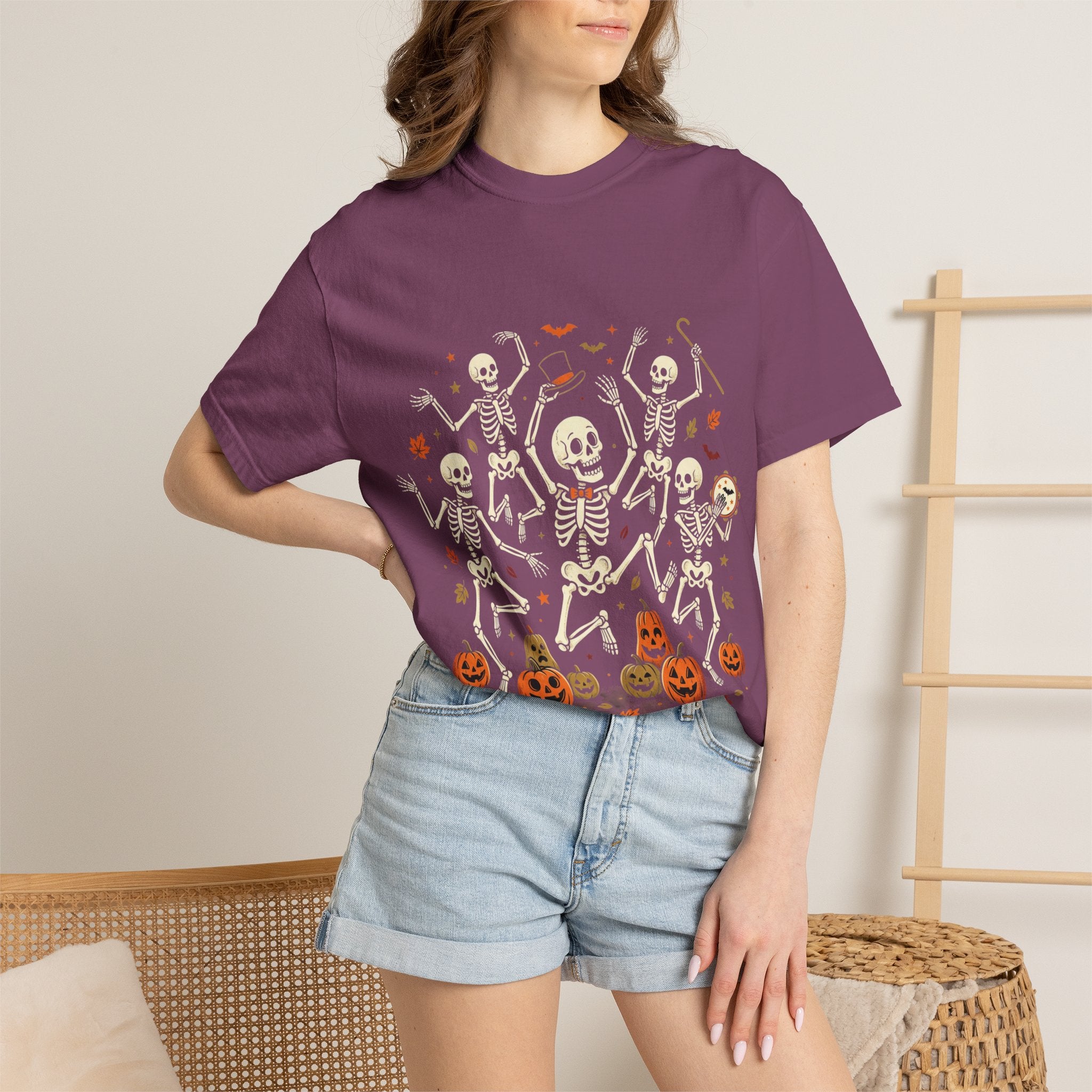 Halloween Pumpkins & Ghosts T-Shirt — Haunted Fall Graphic Tee