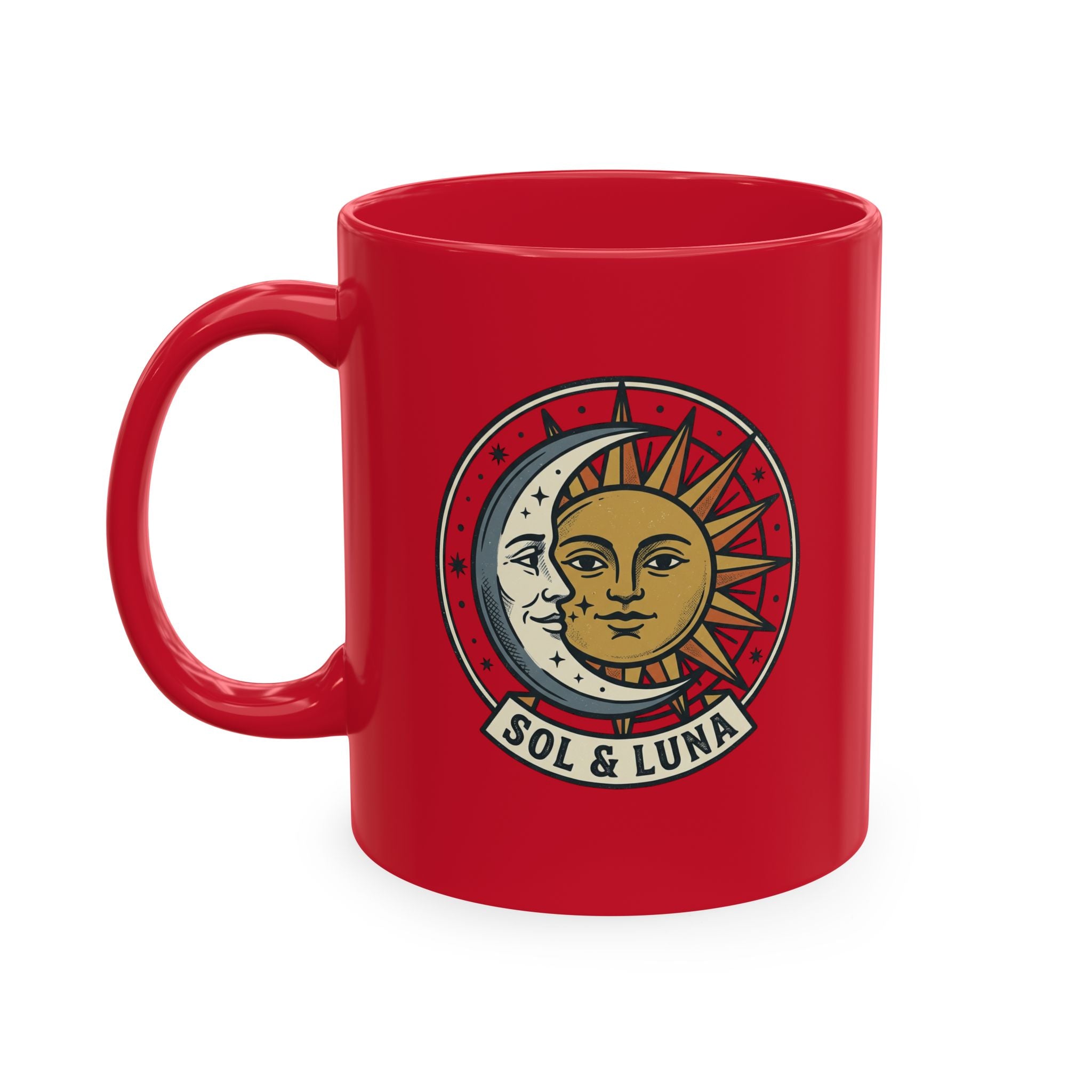 Sol y Luna sun and moon mug | Ceramic Mug, Astrological Design