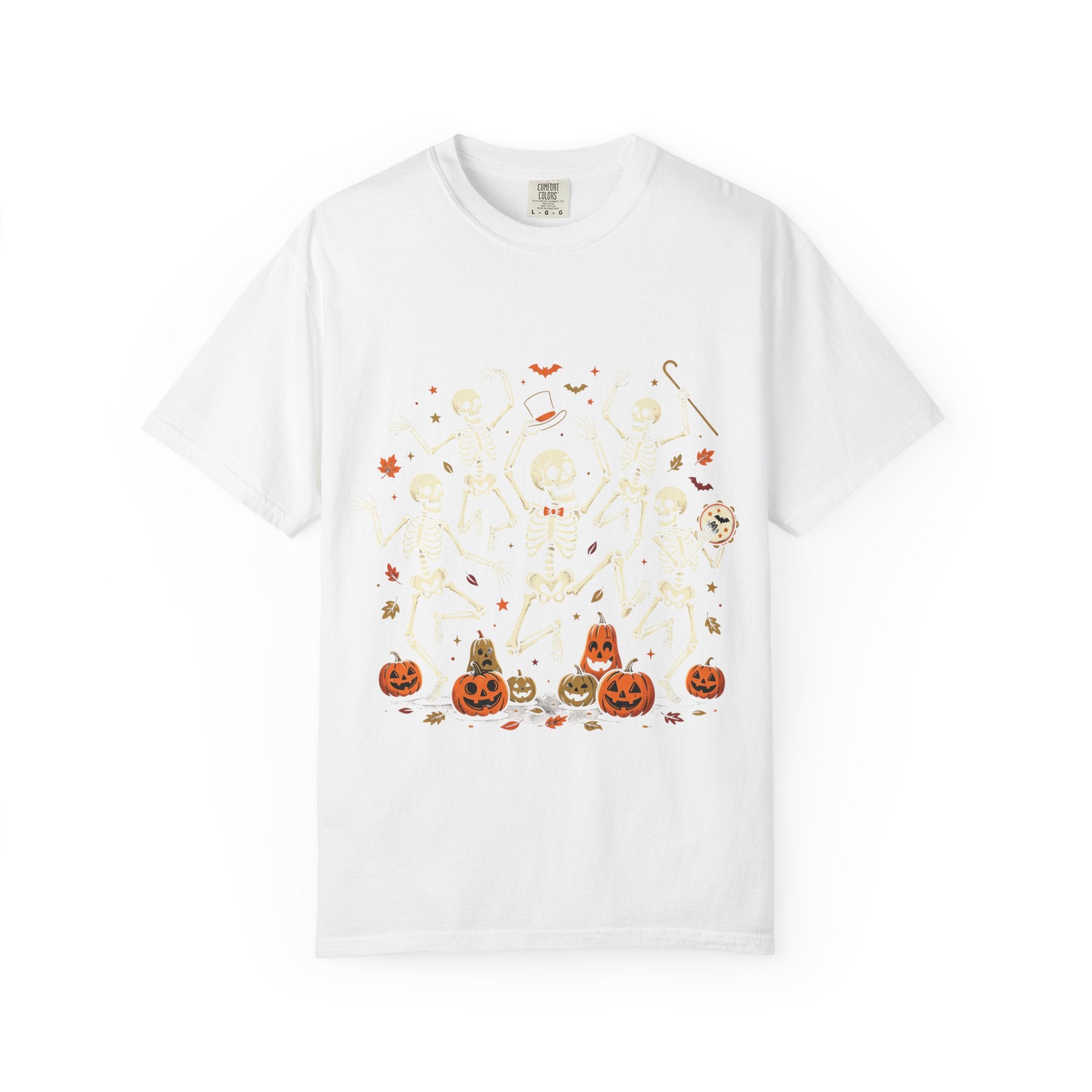 Halloween Pumpkins & Ghosts T-Shirt — Haunted Fall Graphic Tee