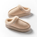 Fluffy Faux Suede Indoor Slippers
