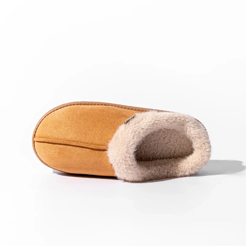 Fluffy Faux Suede Indoor Slippers