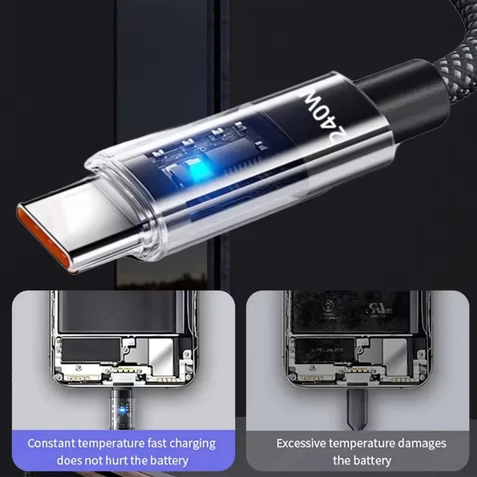Nylon USB Type C Fast Charging Cable