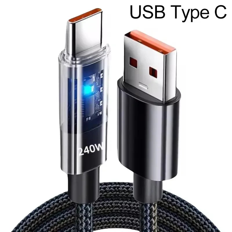 Nylon USB Type C Fast Charging Cable