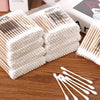Transparent Bamboo Cotton Swab Organizer