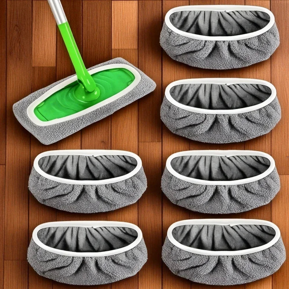 Reusable Microfiber Mop Pad Set