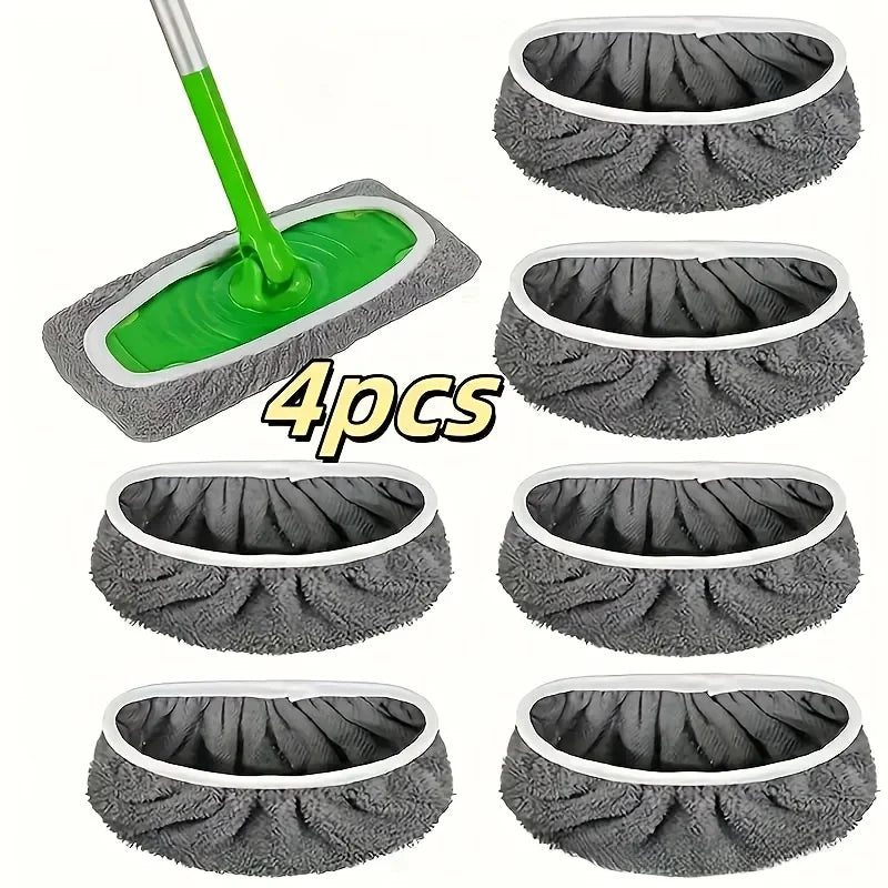 Reusable Microfiber Mop Pad Set
