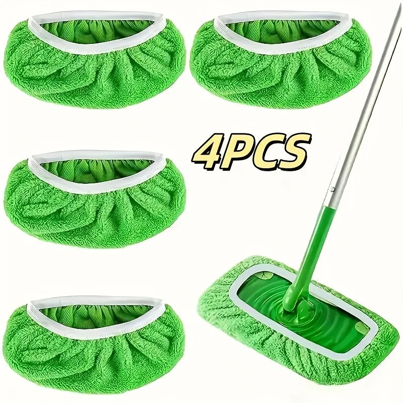 Reusable Microfiber Mop Pad Set