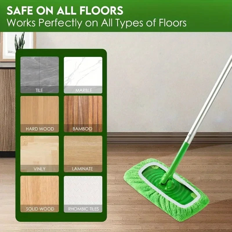 Reusable Microfiber Mop Pad Set