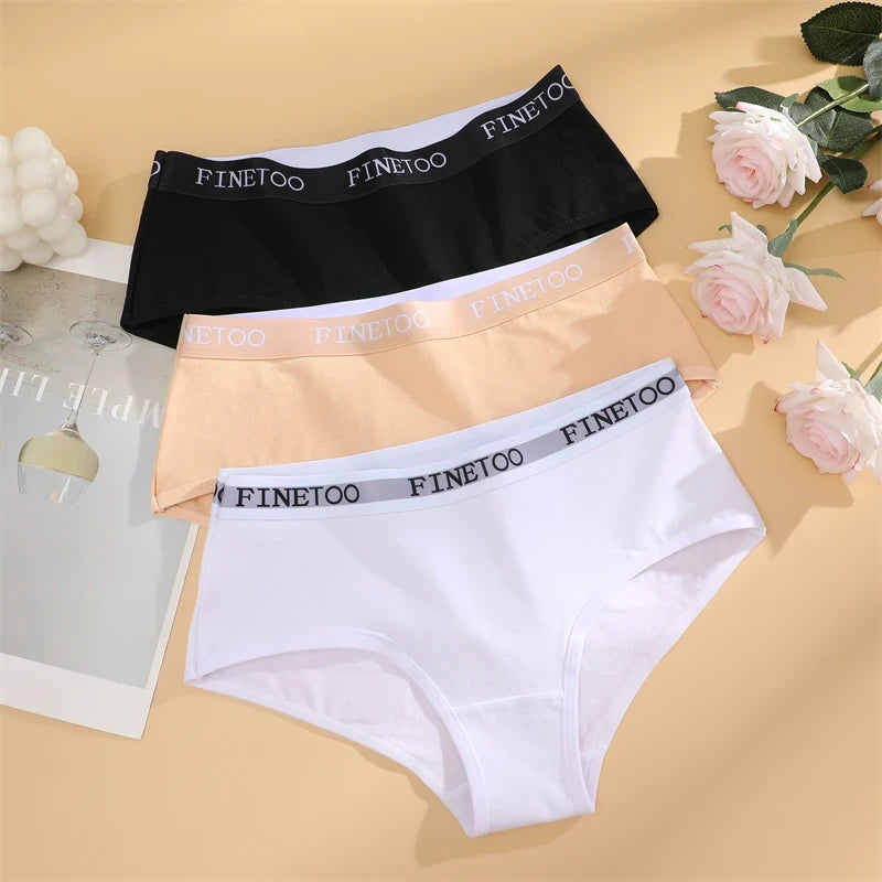 Cotton Letter Belt Briefs