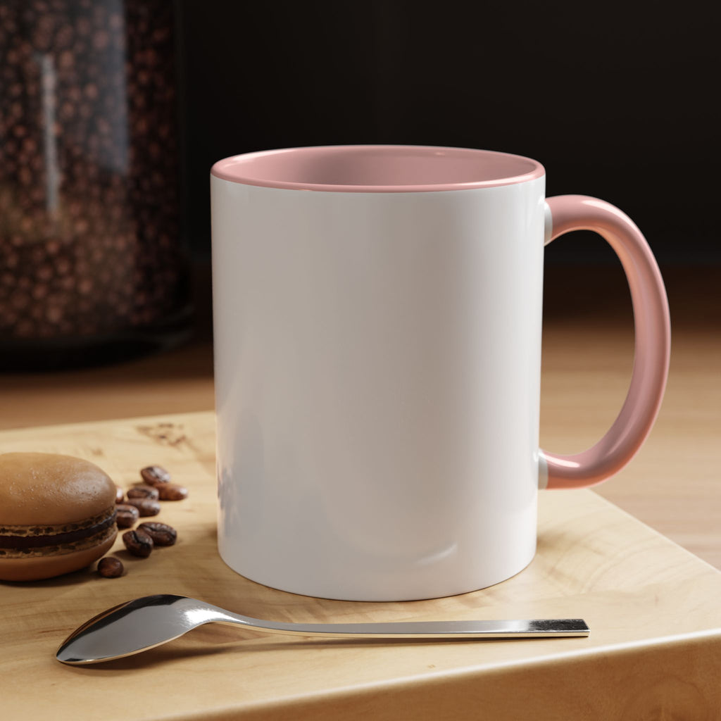 Black Accent Coffee Mug – Minimalist Bold Text Design