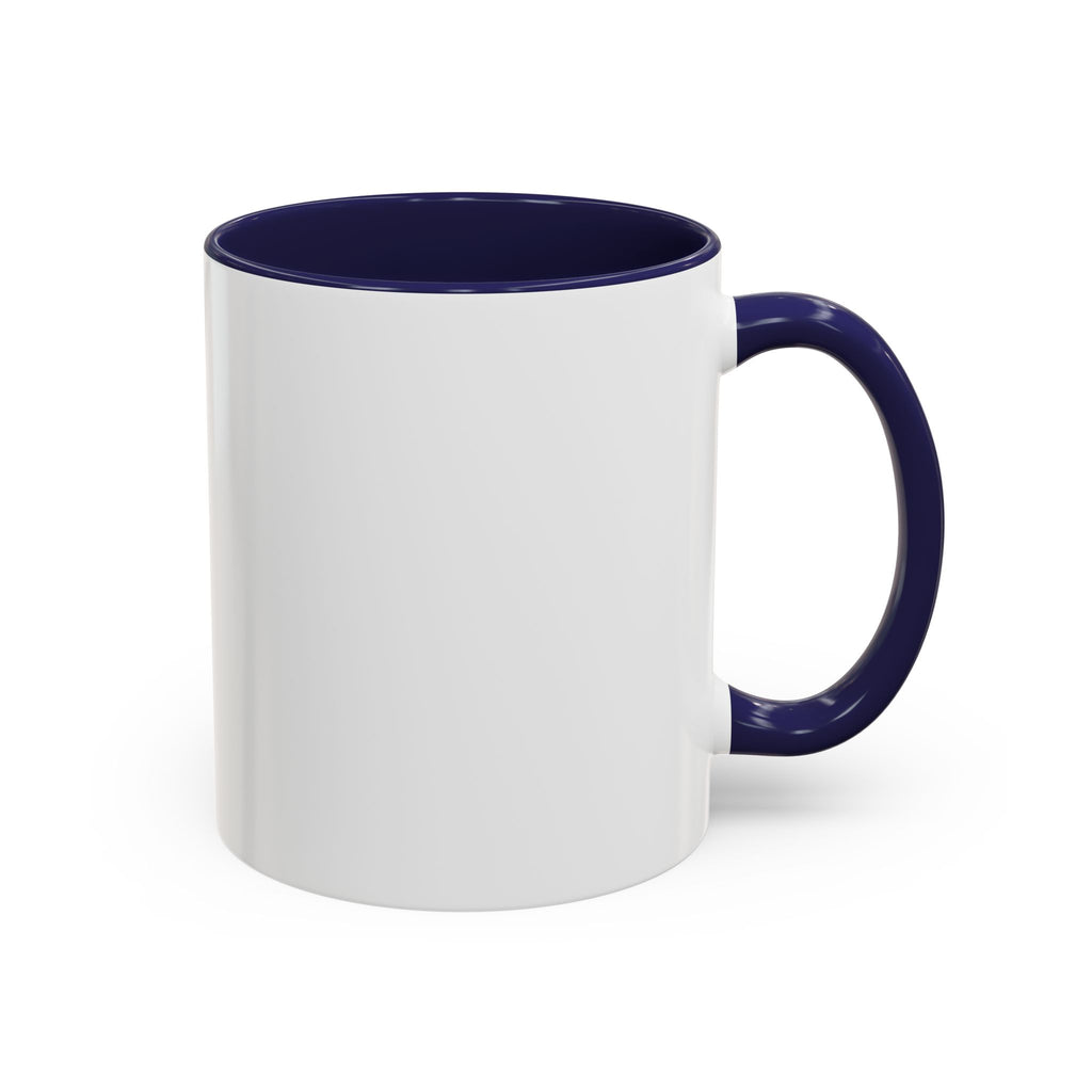 Black Accent Coffee Mug – Minimalist Bold Text Design