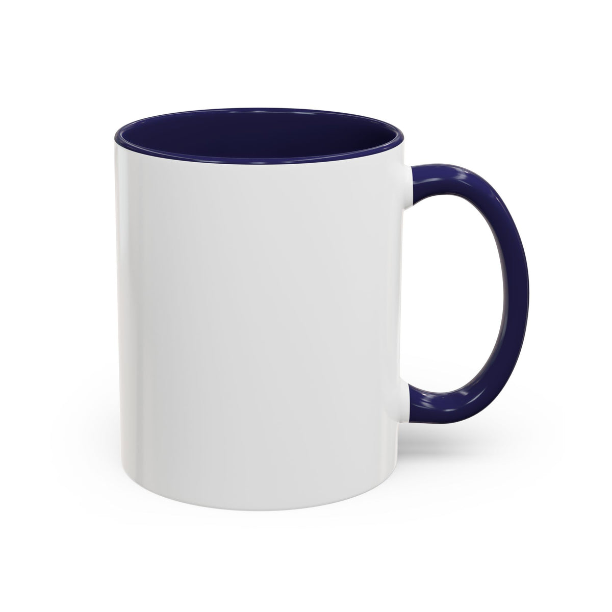 Black Accent Coffee Mug – Minimalist Bold Text Design