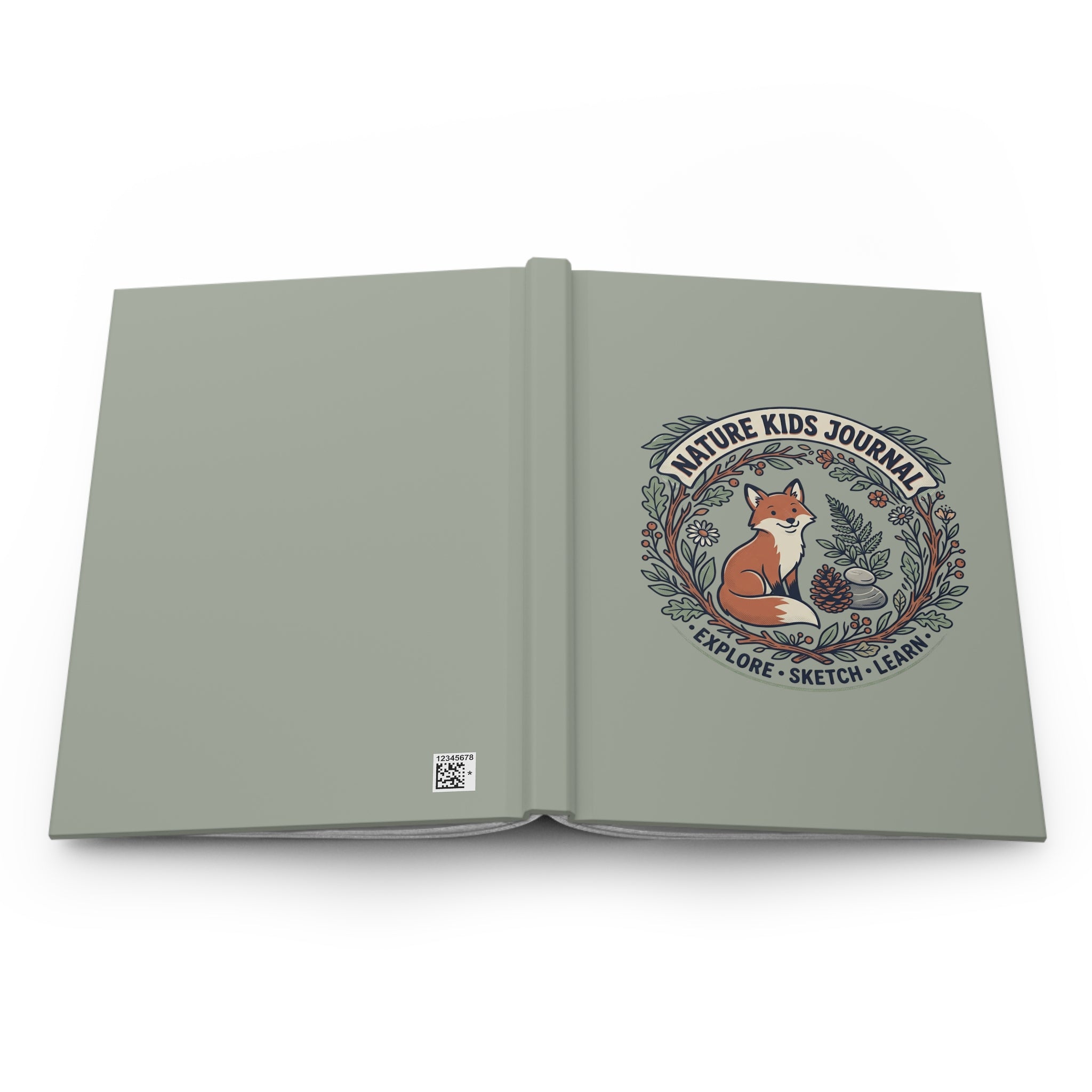 Nature Kids Journal Hardcover Journal | Fox, Pinecone, Floral Explorer Sketch Learn