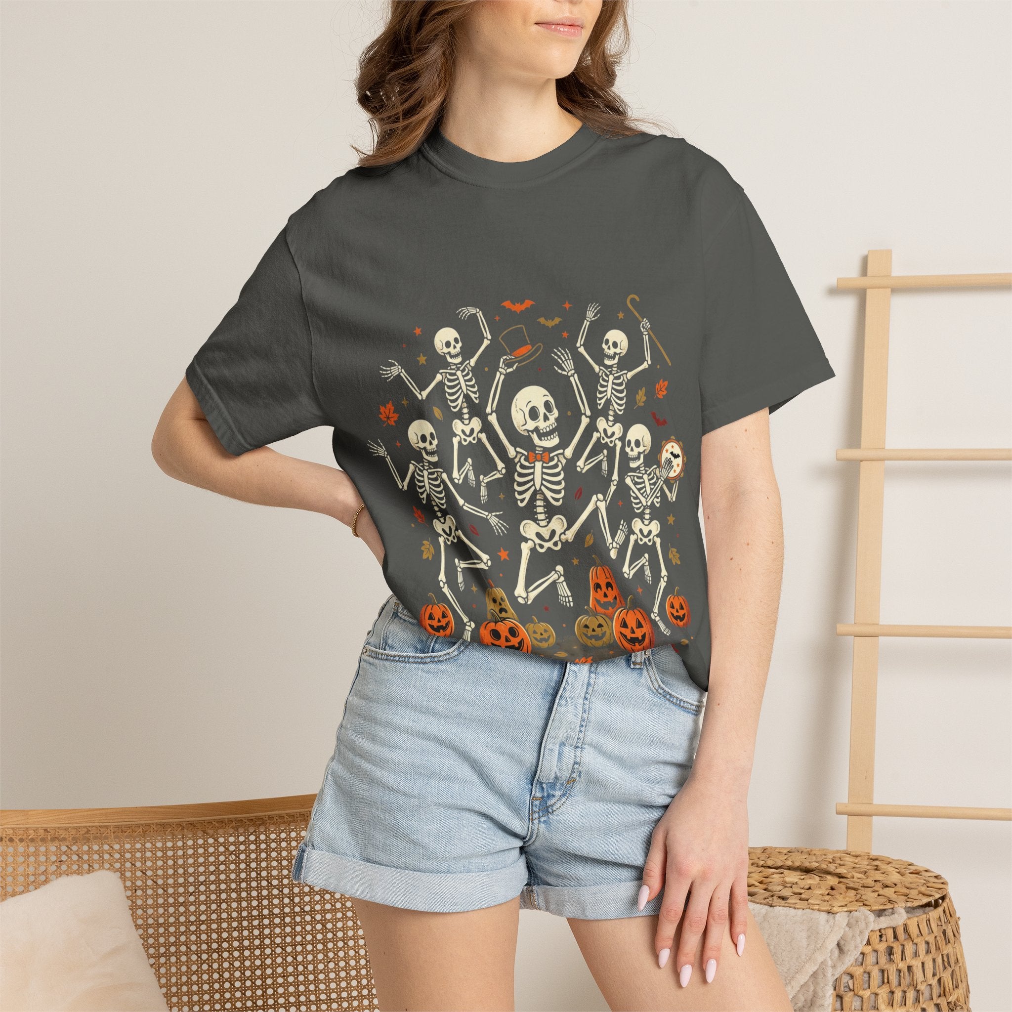 Halloween Pumpkins & Ghosts T-Shirt — Haunted Fall Graphic Tee