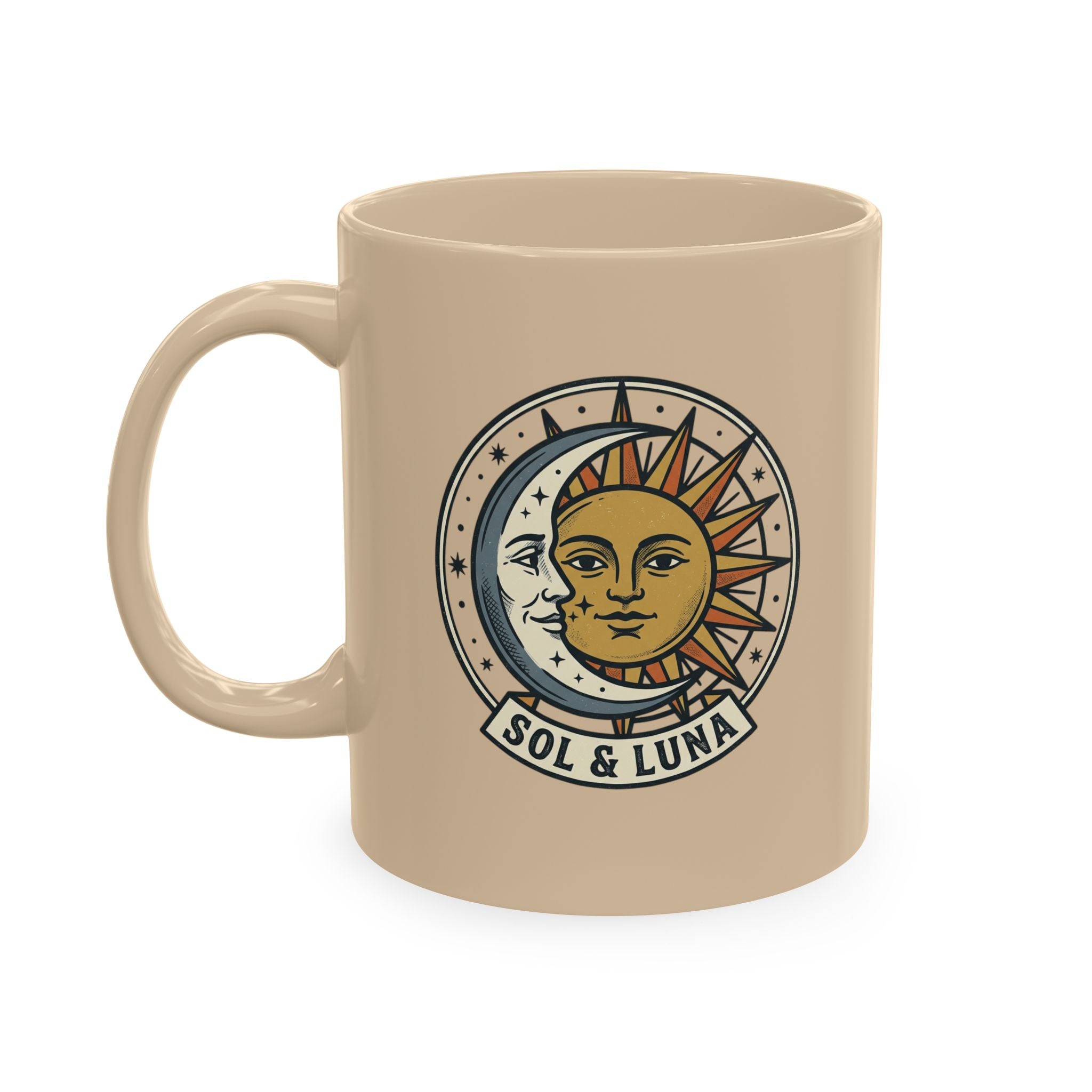 Sol y Luna sun and moon mug | Ceramic Mug, Astrological Design